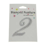 Diamond Glitter Number Stickers, 2-1/4-inch