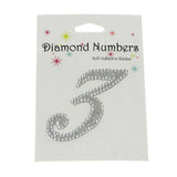 Diamond Glitter Number Stickers, 2-1/4-inch