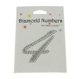 Diamond Glitter Number Stickers, 2-1/4-inch