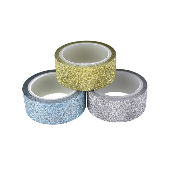 Glitter Crafting Tape, 9/16-Inch, 3-Piece