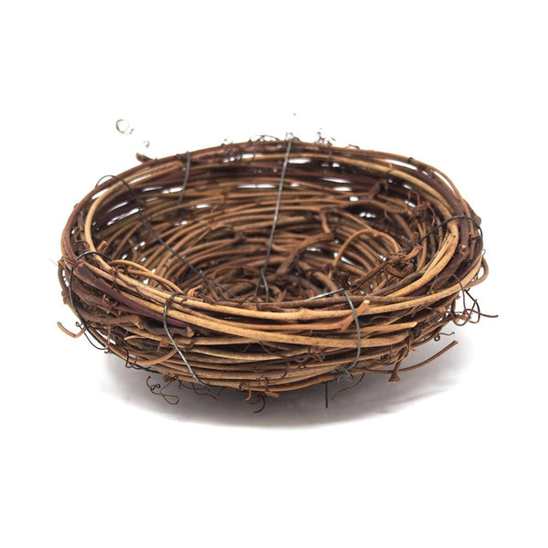 Artificial Bird Nest Wreath Decoration, 4-Inch