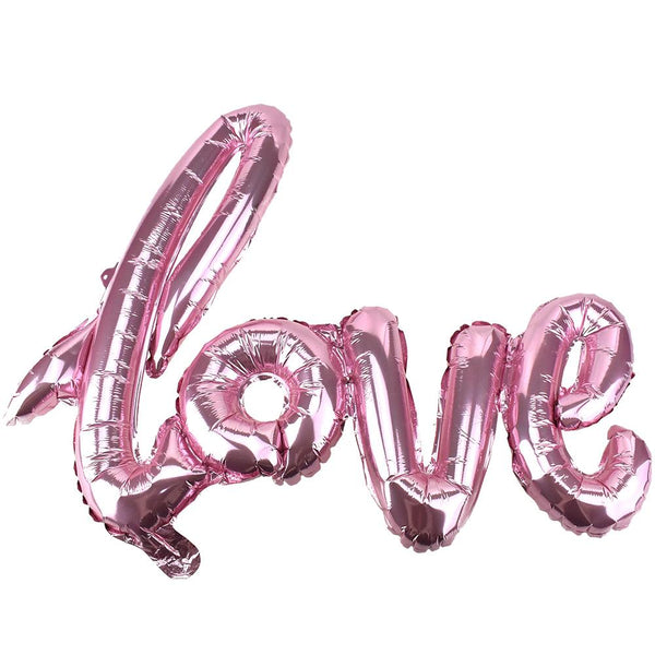 Script 'Love' Foil Balloon, Light Pink, 29-Inch