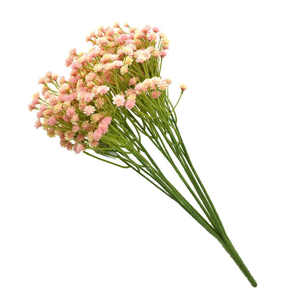 Artificial Baby's Breath Bush Spray, Pink, 15-Inch