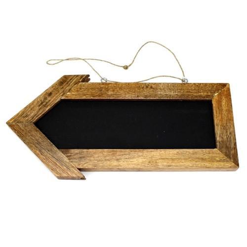 Chalkboard Arrow Rustic Wood Sign, 12-Inch