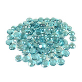 Flat Glass Marble Gems, 15-Ounce, 80-Count, Aqua