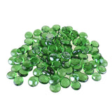 Flat Glass Marble Gems, 15-Ounce, 80-Count, Green