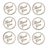 Thank You Wedding Foil Seal Stickers, 1-Inch, 24-count