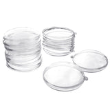 Fillable Plastic Clear Oval Ornament, 12-Count