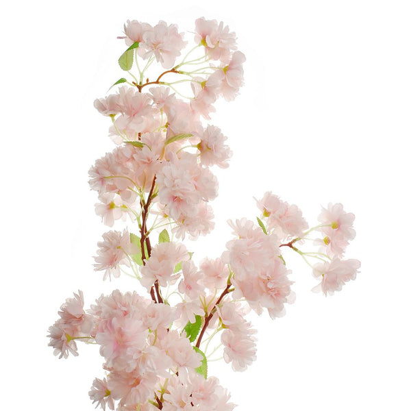 Artificial Cherry Blossom Spray, Pink, 40-Inch