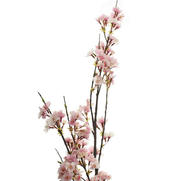 Artificial Cherry Blossom Branch Spray, Pink/Cream, 51-Inch