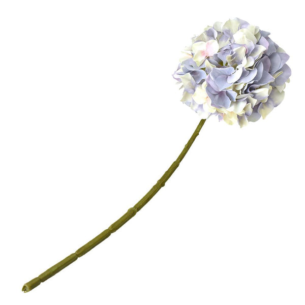 Artificial Tall Hydrangea Floral Stem, 20-Inch, Lavender