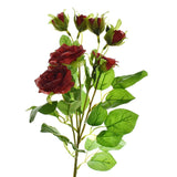 Artificial Rose Bundle Spray, 24-Inch