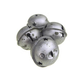 Rustic Style Galvanized Silver Christmas Jingle Bells