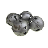 Rustic Style Galvanized Silver Christmas Jingle Bells