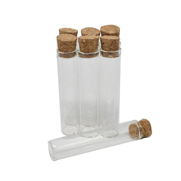 Mini Glass Containers with Cork Lids, 2-Inch, 7-Count