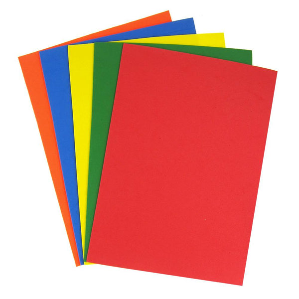 Plain EVA Foam Sheet, 11-1/2-Inch x 8-1/2-Inch, 4-Piece, Primary Assorted