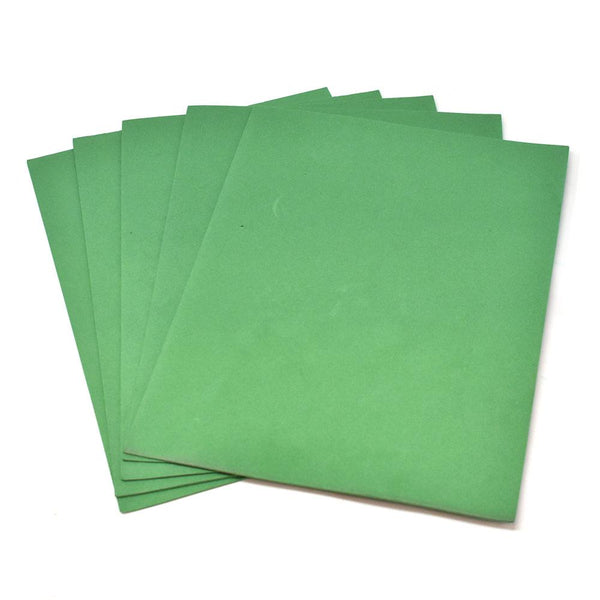 Plain EVA Foam Sheets, 9-Inch x 12-Inch, 5-Piece, Hunter Green