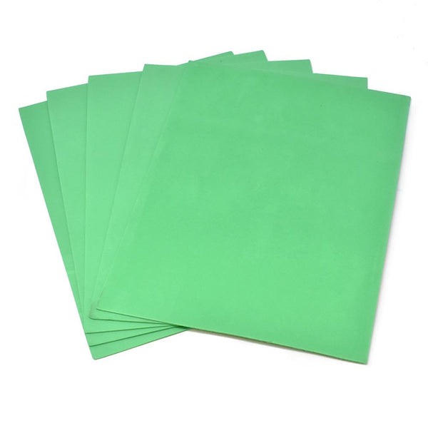 Plain EVA Foam Sheets, 9-Inch x 12-Inch, 5-Piece, Emerald Green