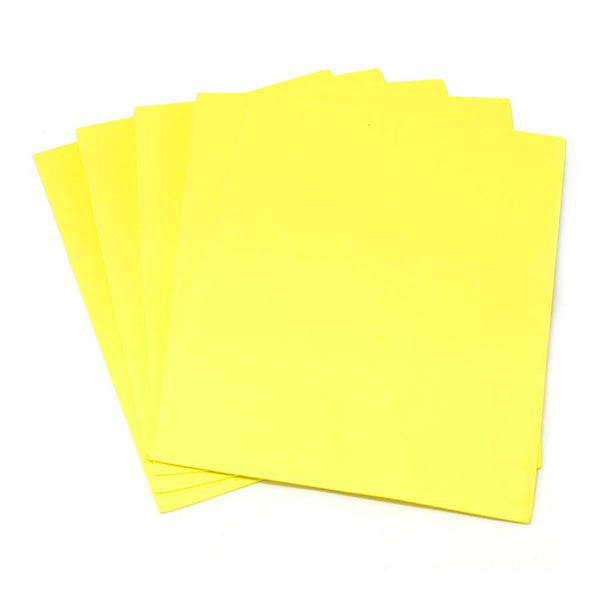 Plain EVA Foam Sheets, 9-Inch x 12-Inch, 5-Piece, Yellow