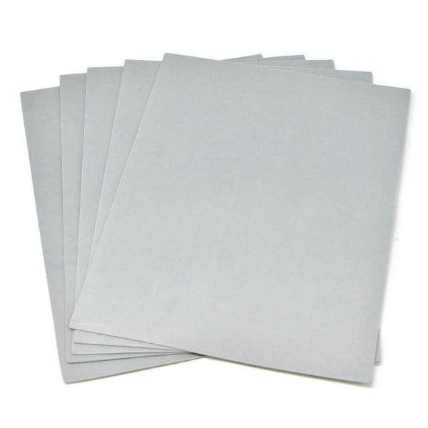 Plain EVA Foam Sheets, 9-Inch x 12-Inch, 5-Piece, Silver