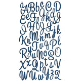 Glitter Cursive Alphabet Letter Stickers, 1-Inch, 50-count