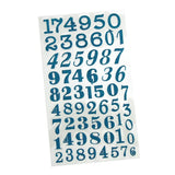 Glitter Number Stickers Three Styles, 3/4-Inch, 60-count