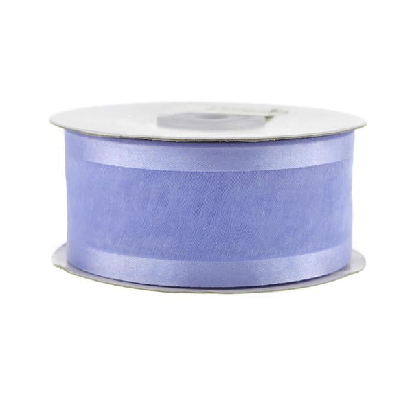 Satin-edge Sheer Organza Ribbon, 1-1/2-inch, 25-yard, Iris