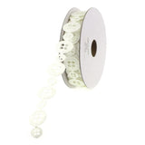 Polyester Button Garland Ribbon, 1/2-Inch, 10 Yards