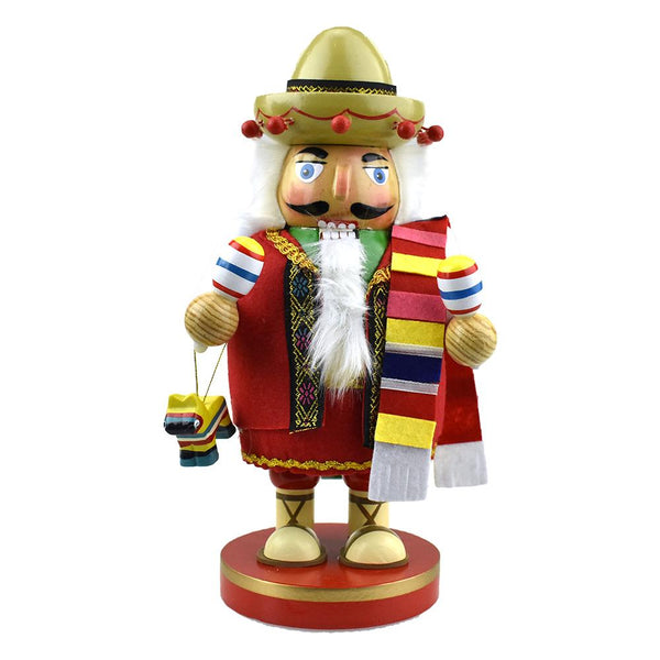 Chubby Fiesta Wooden Nutcracker, 10-1/2-Inch