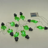 LED Battery Operated Potted Cactus String Lights, 86-Inch