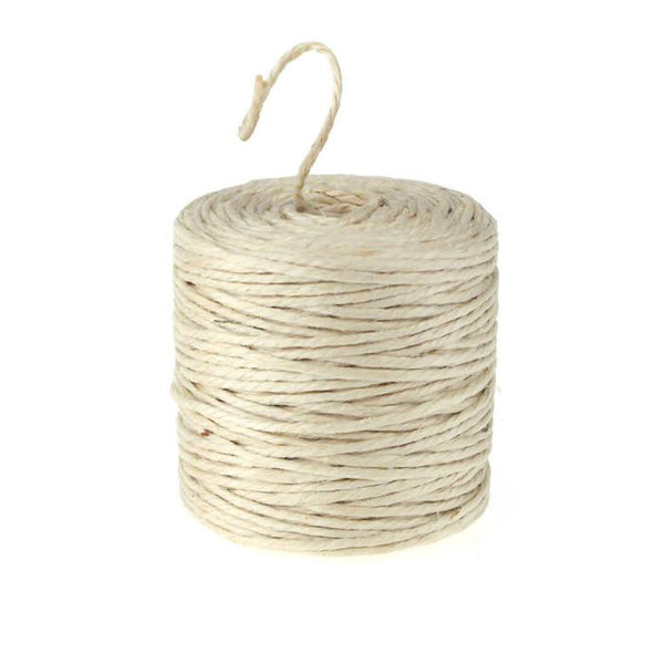 Burlap Jute Twine Rope, 3mm, 75 Yards, Ivory