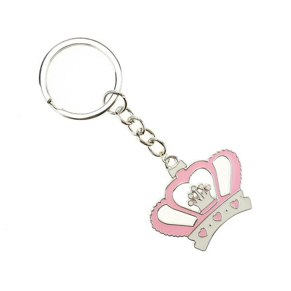 Royal Crown Baby Shower Key Chain Favor, 3-3/4-Inch, 12-Count, Pink