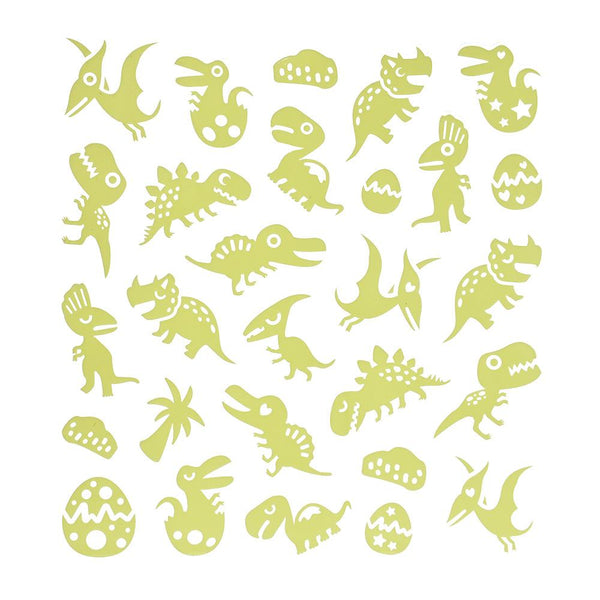 Glow In The Dark Dinosaur Stickers, 28-Piece