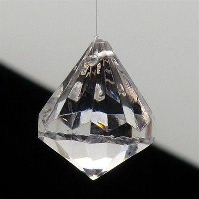 Acrylic Crystal Hanging Decor, 1-Inch, 100-piece