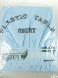 Plastic Table Skirt Adhesive Pleated, 29-Inch x 14-feet