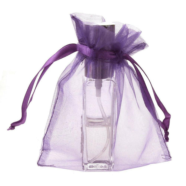 Organza Favor Pouch Bag, 5-Inch x 6-1/2-Inch, 12-Count, Lavender