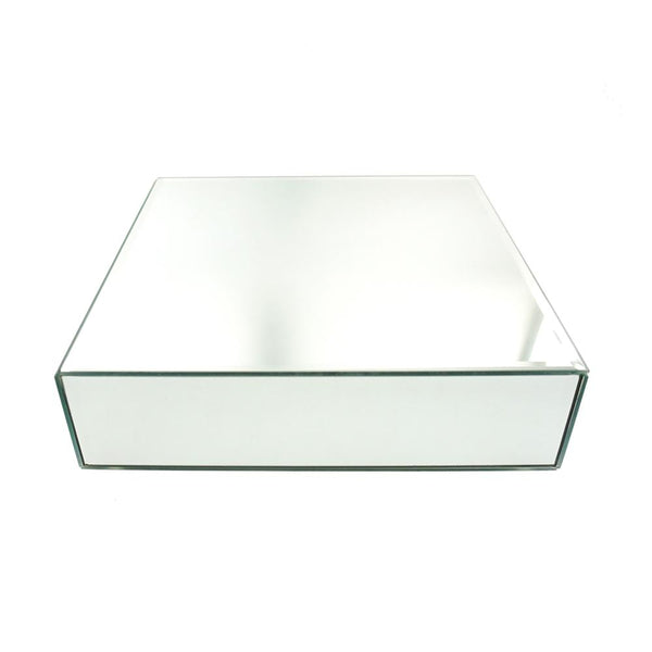 Square Mirror Pedestal, 12-Inch