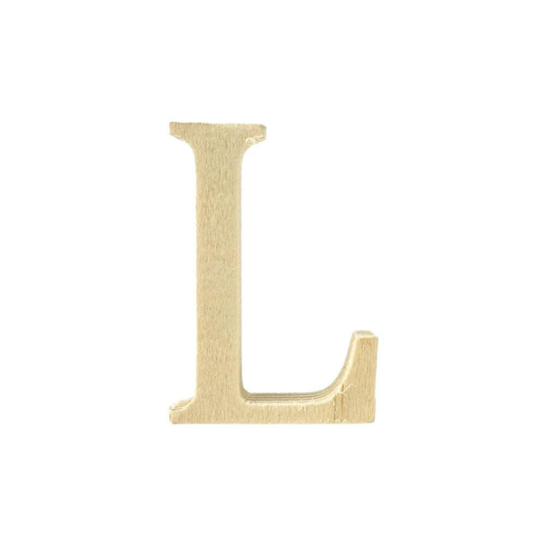 Pine Standing Wood Letter L, 2-Inch, 3-Count