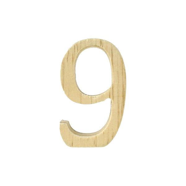 Pine Standing Wood Number 9, 2-Inch, 3-Count