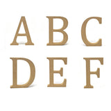 Smooth Pressed Board Wood Serif Letter, Natural, 5-1/8-Inch, E