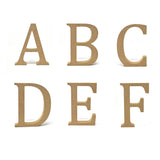 Smooth Pressed Board Wood Serif Letter, Natural, 5-1/8-Inch