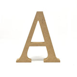 Smooth Pressed Board Wood Serif Letter, Natural, 5-1/8-Inch