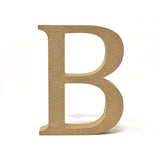 Smooth Pressed Board Wood Serif Letter, Natural, 5-1/8-Inch