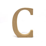 Smooth Pressed Board Wood Serif Letter, Natural, 5-1/8-Inch