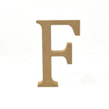 Smooth Pressed Board Wood Serif Letter, Natural, 5-1/8-Inch