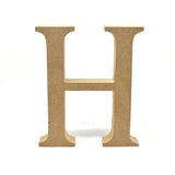 Smooth Pressed Board Wood Serif Letter, Natural, 5-1/8-Inch