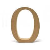 Smooth Pressed Board Wood Serif Letter, Natural, 5-1/8-Inch, O