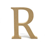 Smooth Pressed Board Wood Serif Letter, Natural, 5-1/8-Inch