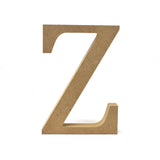 Smooth Pressed Board Wood Serif Letter, Natural, 5-1/8-Inch, Z