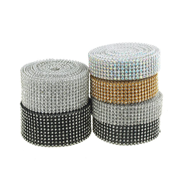 Rhinestone Ribbon Craft Trim, 2 Yards